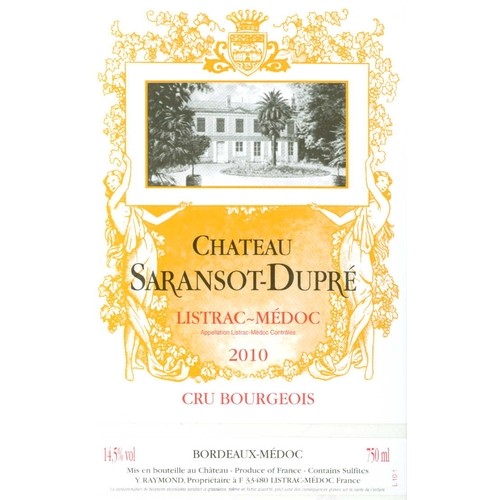 Château Saransot-Dupré Listrac-Médoc Cru Bourgeois